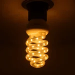 12W Warm White LED Bulb, 1020 lumens, size 140 x  61 mm; Kelvin temperature 3000k; Spiral LED - Image 4