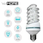 20W Warm White LED Bulb, 1700 lumens, size 165 x  61 mm; Kelvin temperature 3000k; Spiral LED - Image 2