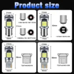 2500Lm 12V 22W 36 SMD 7440 7443 Led Brake 3157 3156 3057 T25 Led Tail Rear Turn Signal Light Bulbs for Auto T20 Led Bulb - Image 6