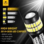 T10 LED Bulb 36SMD 3014 3030 Chips Canbus Error Free Car Light 12V 24V W5W 194 LED Turn Signal Reading License Plate Lamp White - Image 3